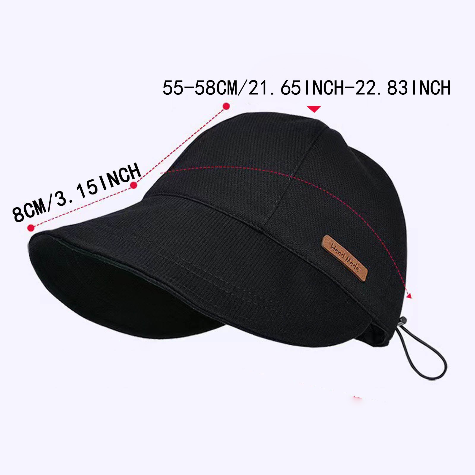 thumbnail image 3 of Sombrero para mujer con visera - Algodón, protección solar para exteriores, estilo diario/casual, protección solar, 3 of 5